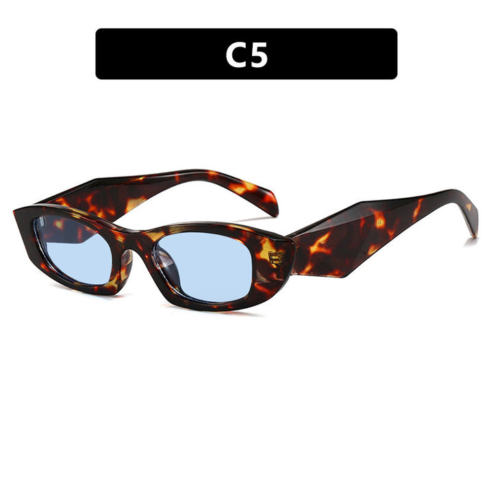 Damen trendige Cat-Eye Sonnenbrille mit einzigartigem Rahmen und UV-Schutz Karnz
