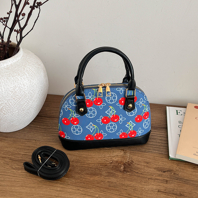 WoBestickte Kirschmuster-Handtasche Karnz