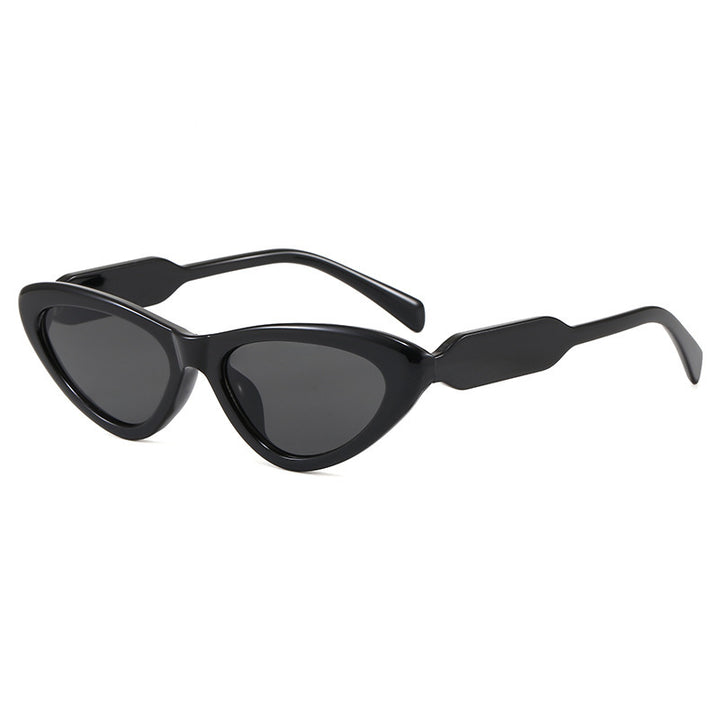 Schicke Cat-Eye Sonnenbrille mit einzigartigem Rahmen Karnz