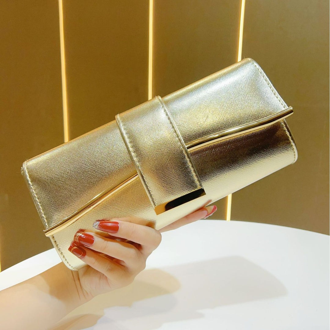 Metallic Abend-Clutch