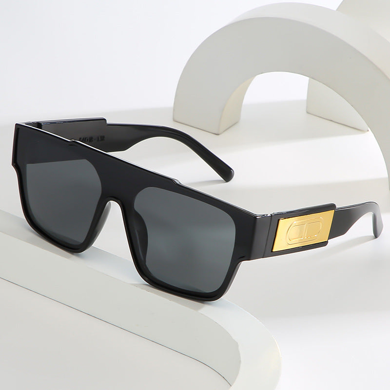 Damen Modische oversized Schlagschutz-Sonnenbrille im extravaganten Design Karnz