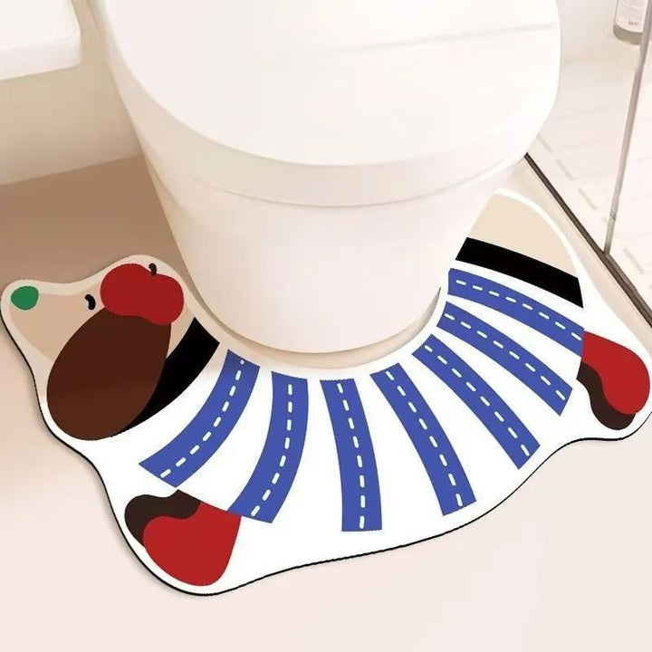 Hundförmige Badezimmermatte