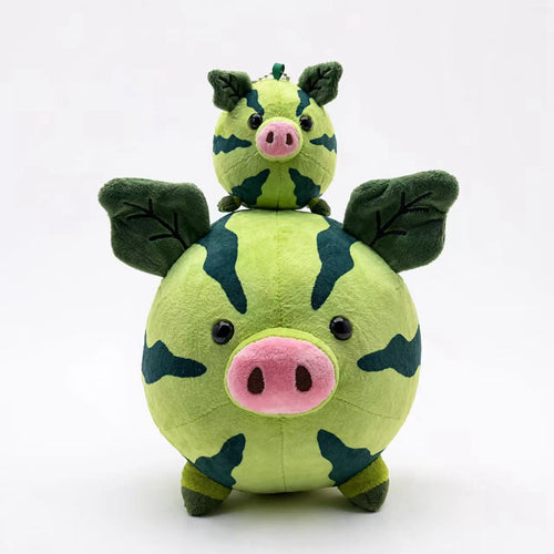 Runder Camouflage Schwein Plüsch Sammlerstück Spielzeug mit blattförmigen Ohren Karnz