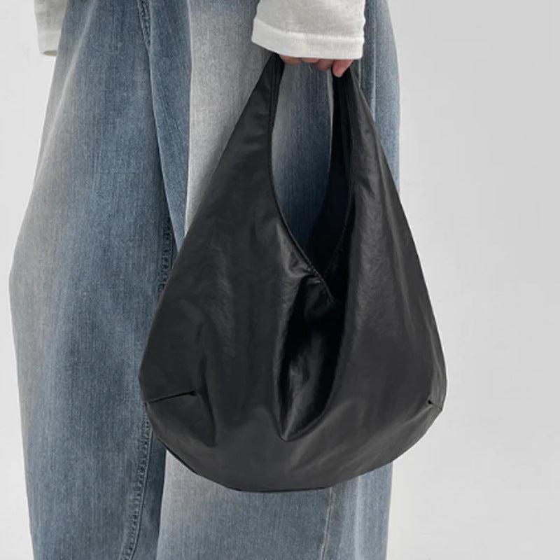 Oversized Lässige Leder Schultertasche
