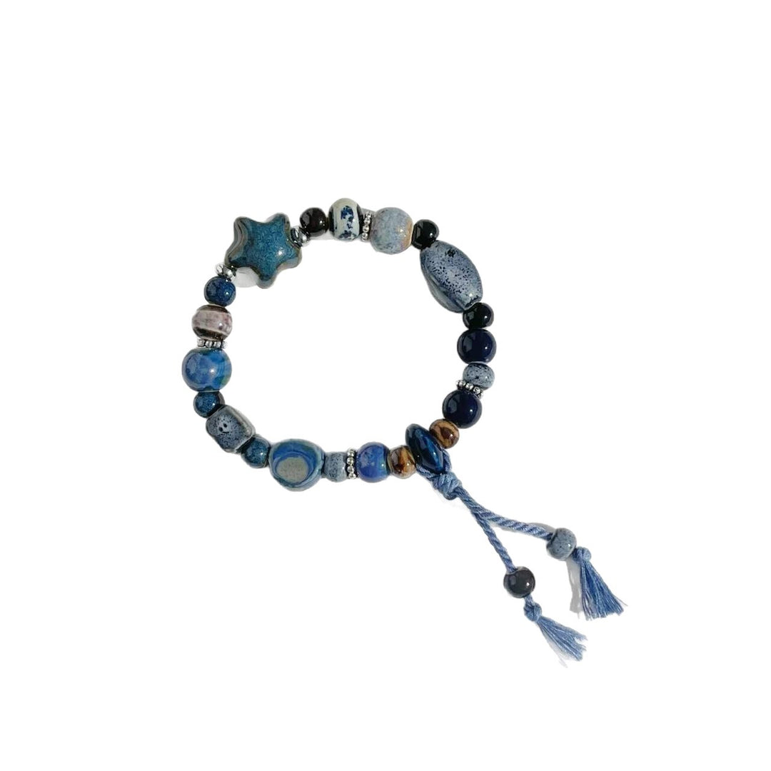 Handgemachte Steinperlen Stretch-Armband Karnz