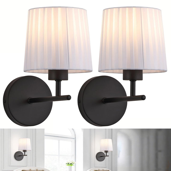 Elegante gefaltete Shade Wandleuchte