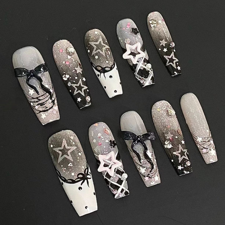 Glänzendes Ombré Press-On Nagelset