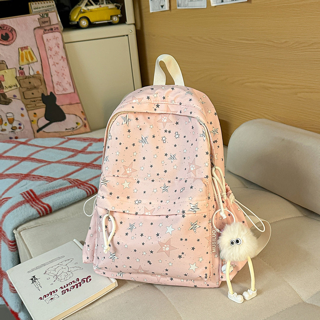 Trendiger Sternmuster-Rucksack Karnz