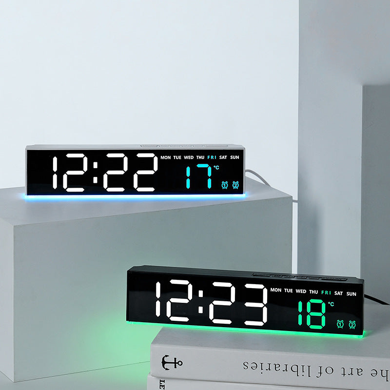 Digitaler LED-Wetterwecker mit großem Anzeige Karnz