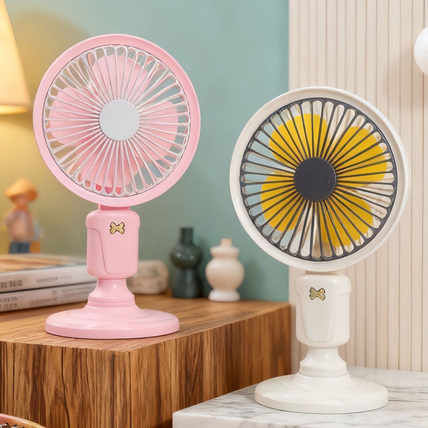 Damen Tragbarer Tischventilator im verspielten Design Karnz