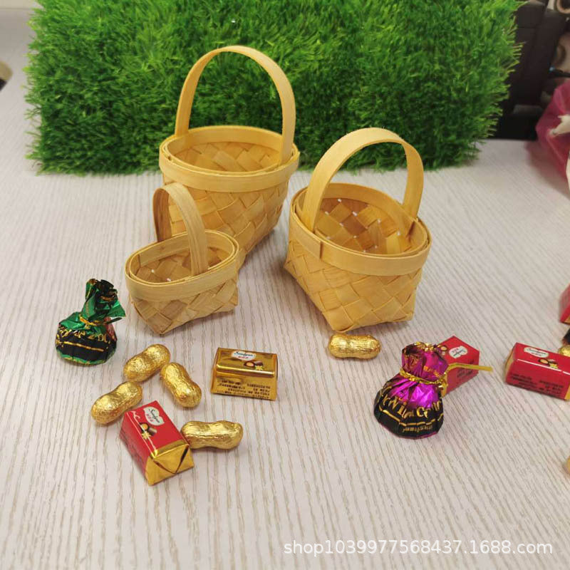 Dekorative Mini Geflochtene Geschenkkorb Karnz