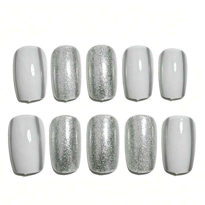 Elegante Glitzernde Acryl-Nagelerweiterungen Karnz
