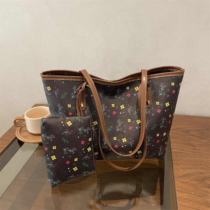 WoFloral gemusterte Strandtasche Karnz