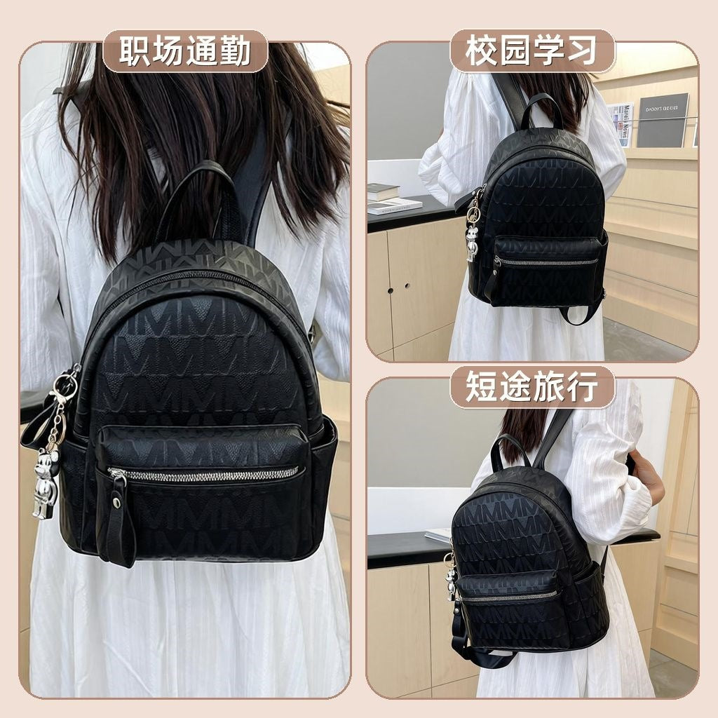 Stilvoller Multifunktions-Rucksack aus Kunstleder Karnz
