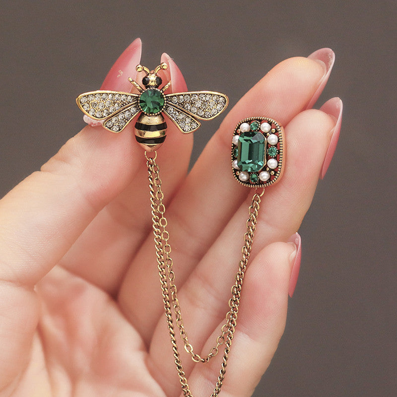 Elegante Bienen-inspirierte Brosche Karnz