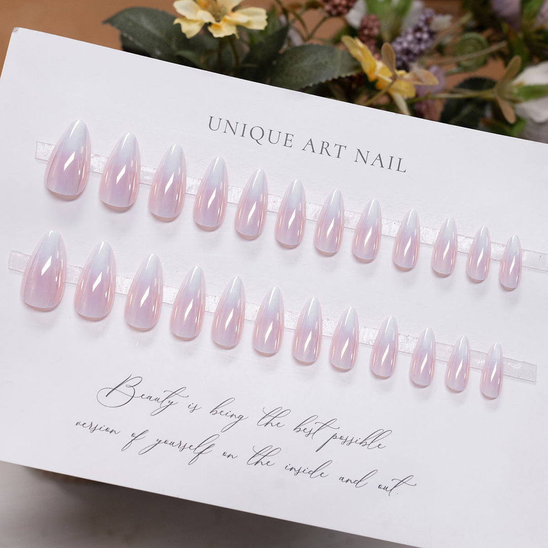 Elegante Ombre Stiletto Drucknägel