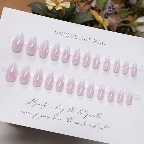 Elegante Ombre Stiletto Drucknägel