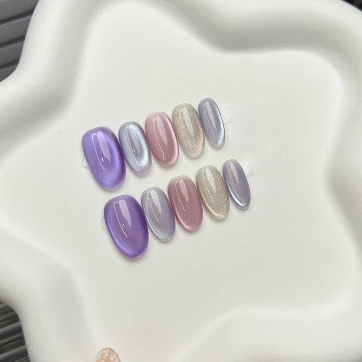 Iridescent Multi-Color Press-On Nagelset