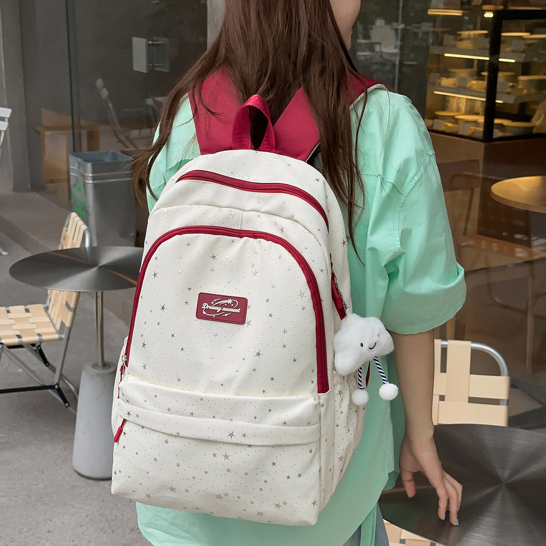 Sternen-Druck Geräumiger Rucksack Karnz
