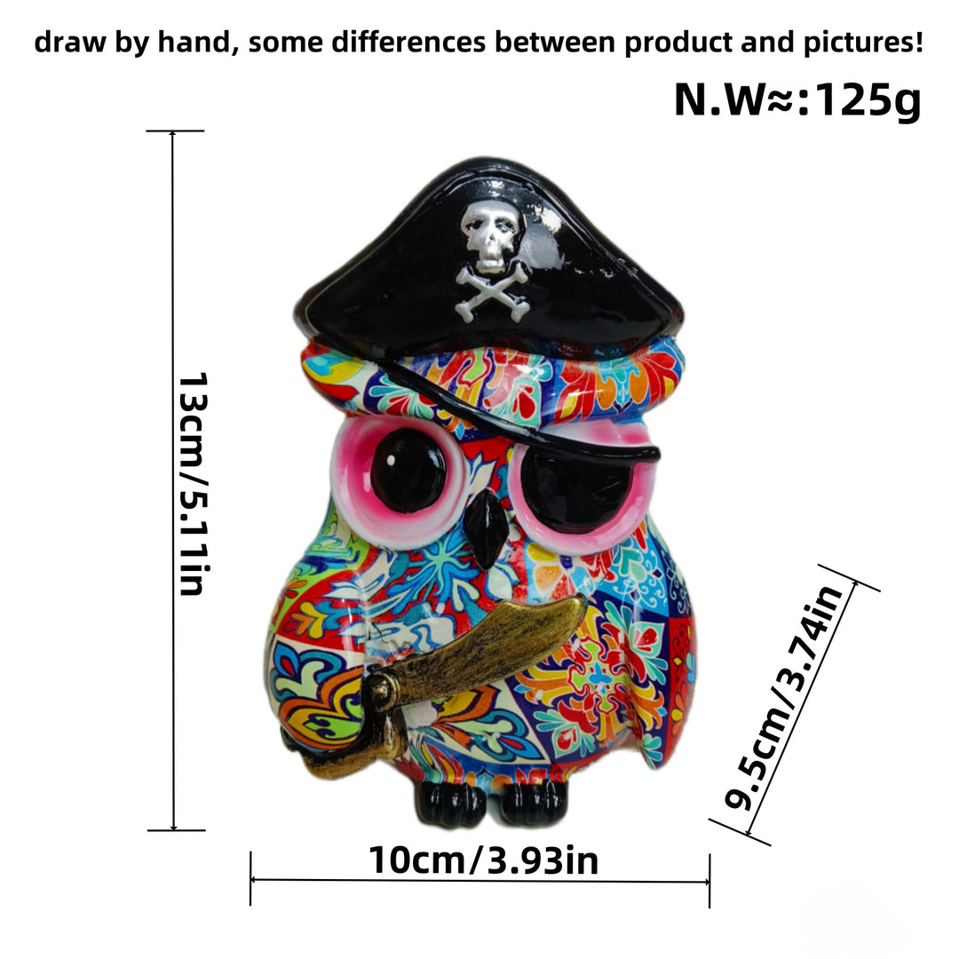 Kunstvolle Eulenfigur im maritimen Design Karnz