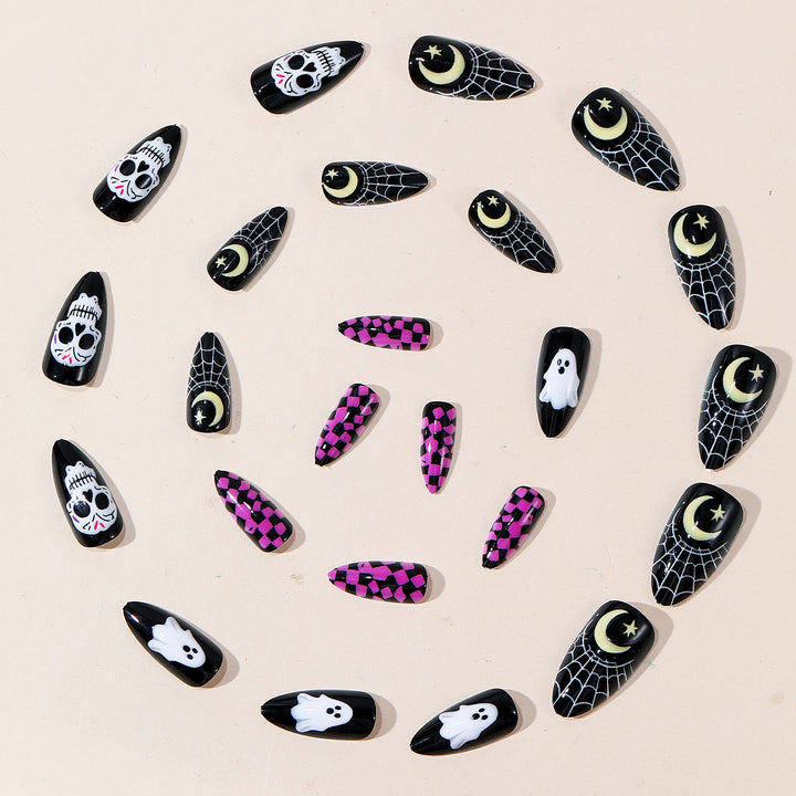 Halloween-Themen-Acryl-Nagelkunst-Set Karnz