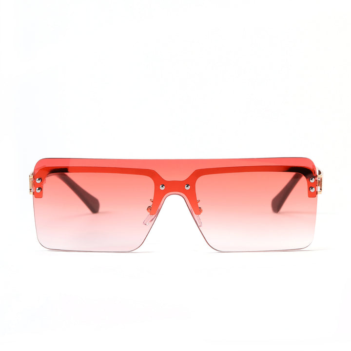 Damen oversized Sonnenbrille mit modernem geometrischem Design Karnz