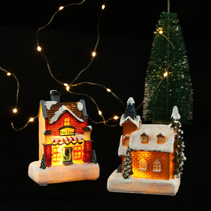Dekorative Weihnachtsbeleuchtung mit LED-Hausdesign Karnz