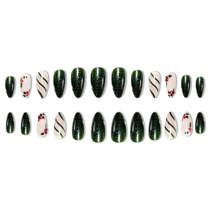 Festliche Feiertags-Nagelkunst-Verzierungen Karnz
