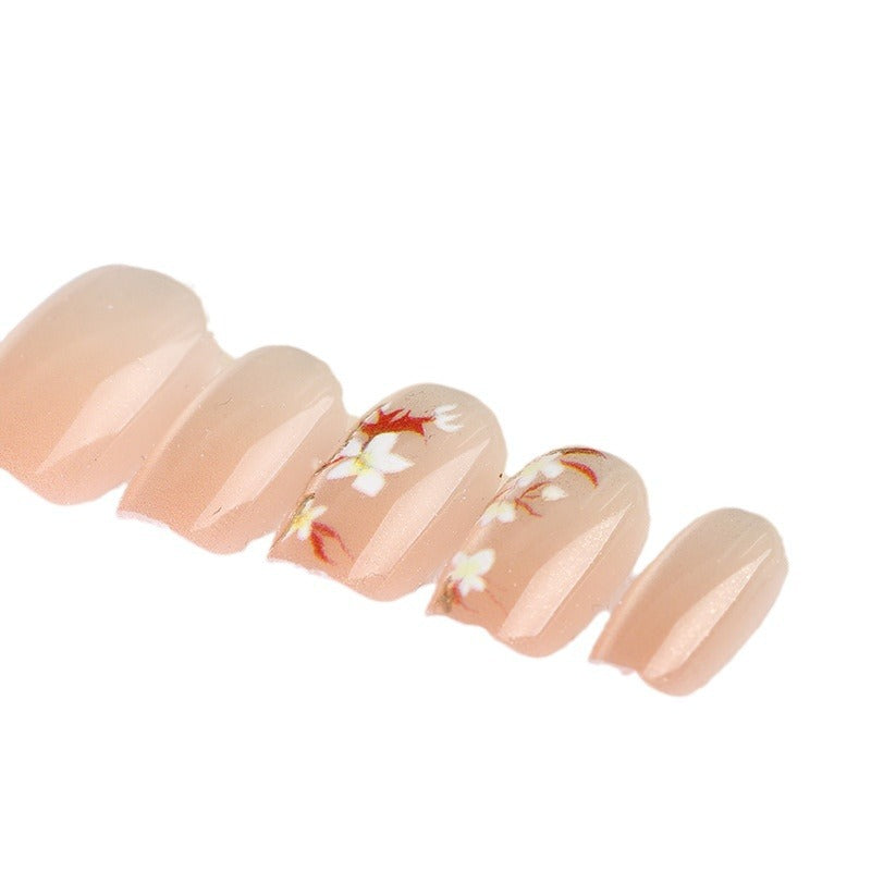 Künstlerisches Floral Press-On Nageldesign Set Karnz