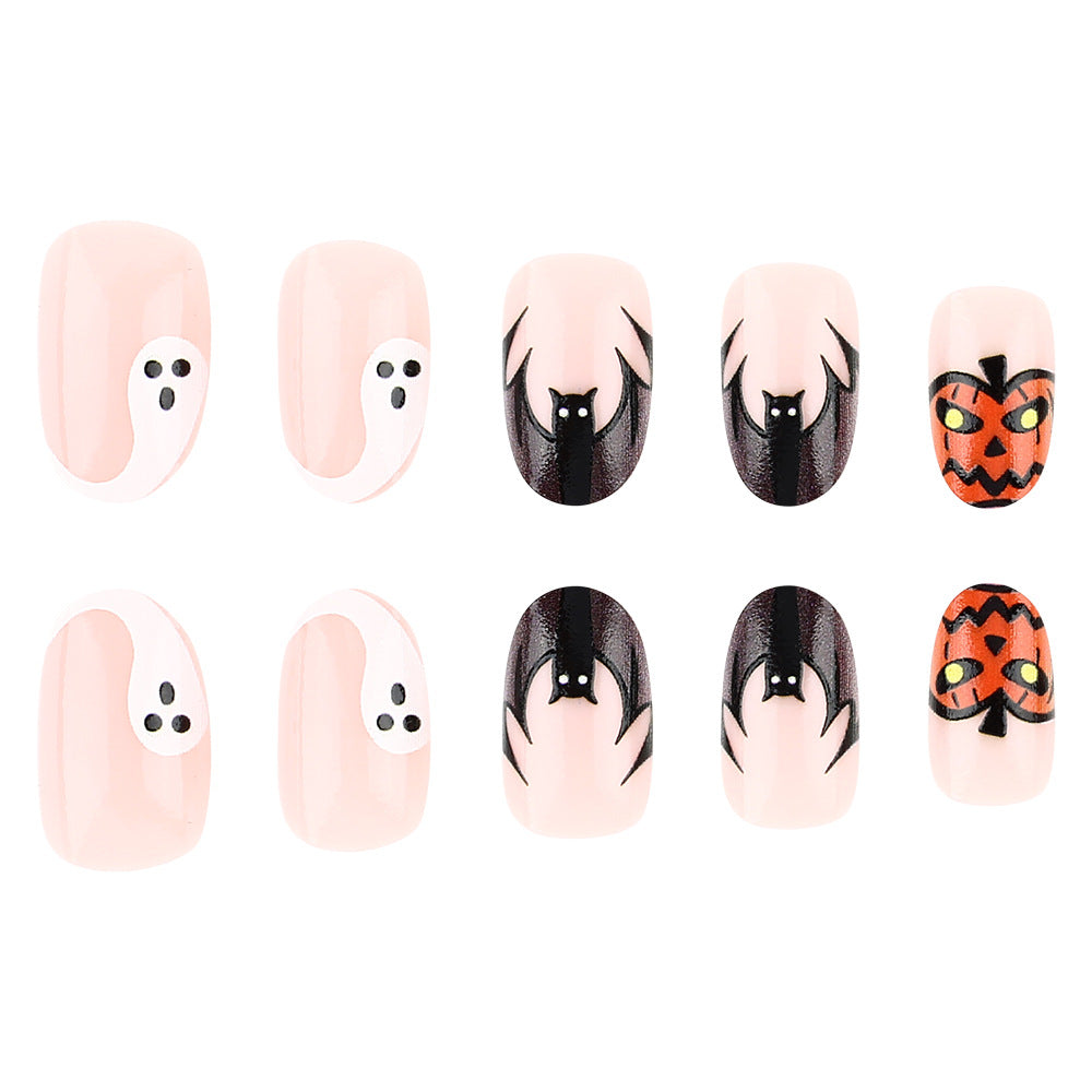 Künstlerische Halloween-Themen Press-On Nagelkunst Karnz 1787543212