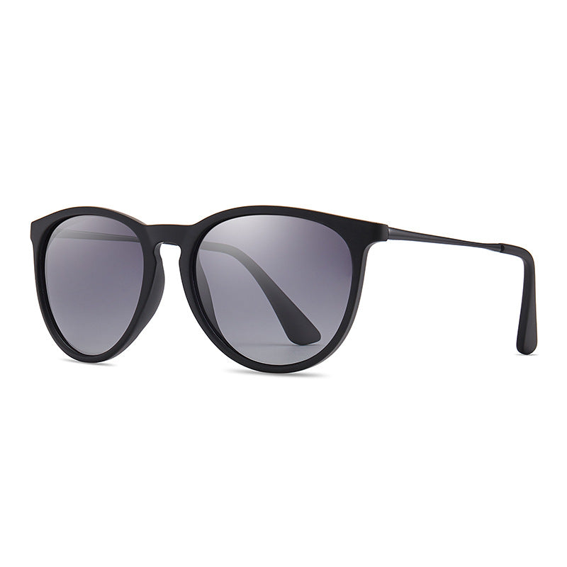 Damen modische und elegante Sonnenbrille mit hochwertigem Kunststoffrahmen und verspiegelten Gläsern Karnz