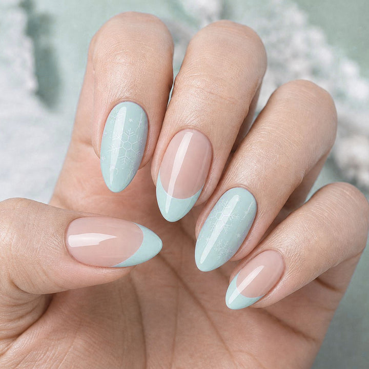 Künstlerische French Tip Acrylnagelverstärkungen Karnz