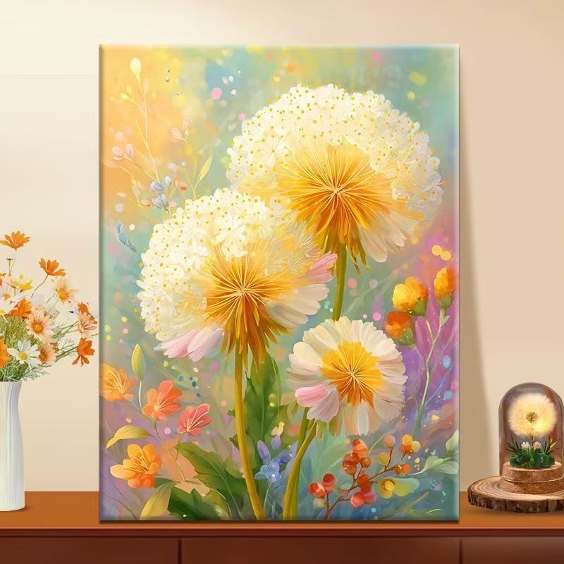 Floral Fantasy Illustration Leinwandkunst Karnz