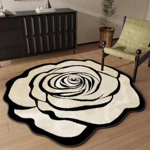 Blumenförmiger Teppich