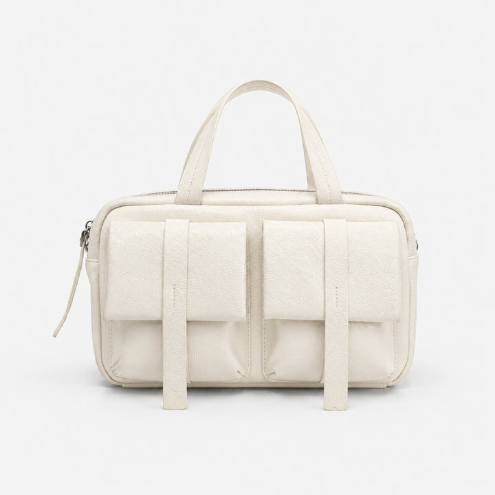 Multi-Taschen-Faux-Leder-Laptoptasche