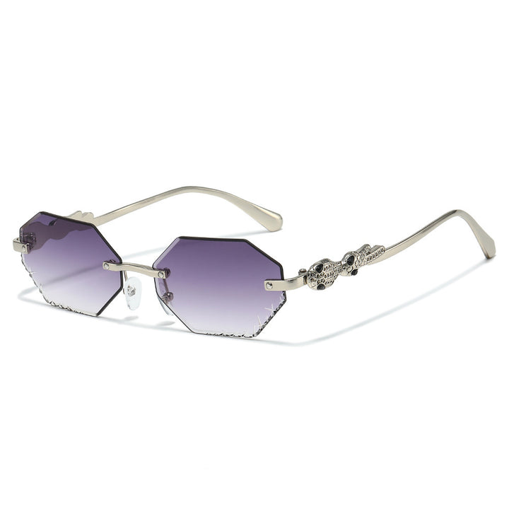 Modebewusste Statement-Hexagon-Sonnenbrille Karnz