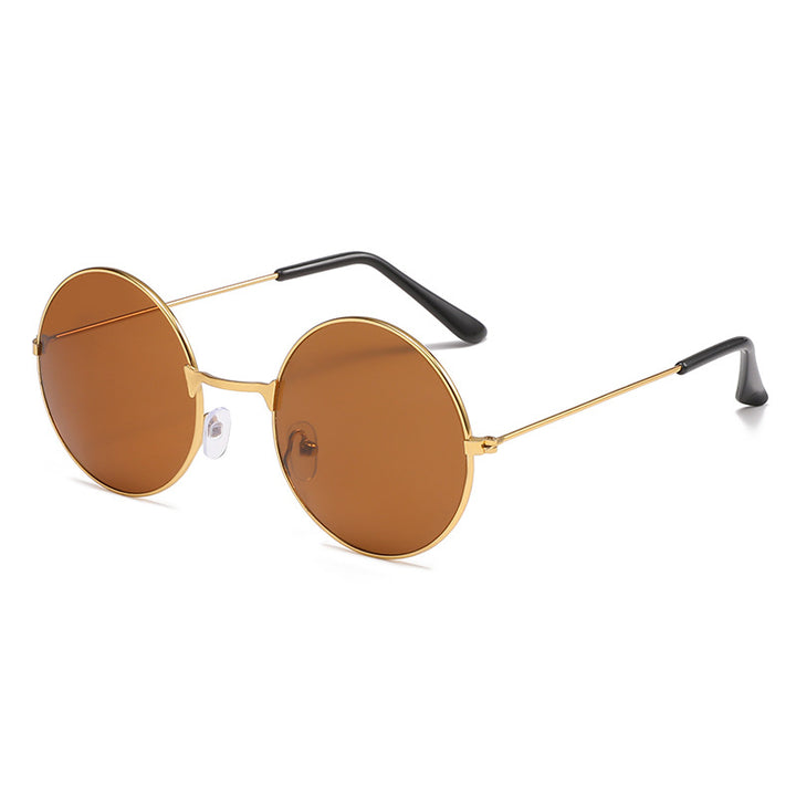 Retro Runde Glas Sonnenbrille Karnz
