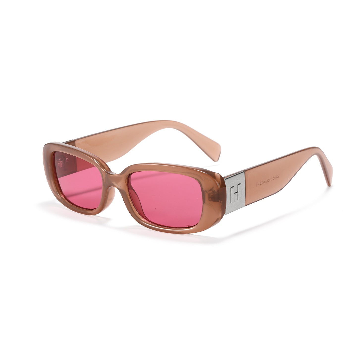 Damen modische Sonnenbrille mit ergonomischem Kunststoffrahmen und breiten UV-Schutz Gläsern Karnz