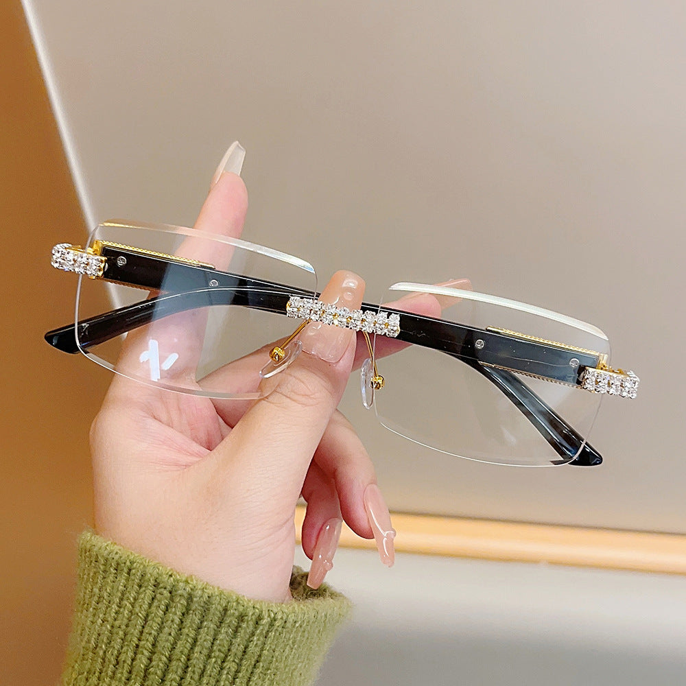 Dekorativer quadratischer Rahmen Modetrends Sonnenbrille Karnz