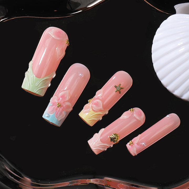 Floral Artisan Press-On Nail Set Karnz