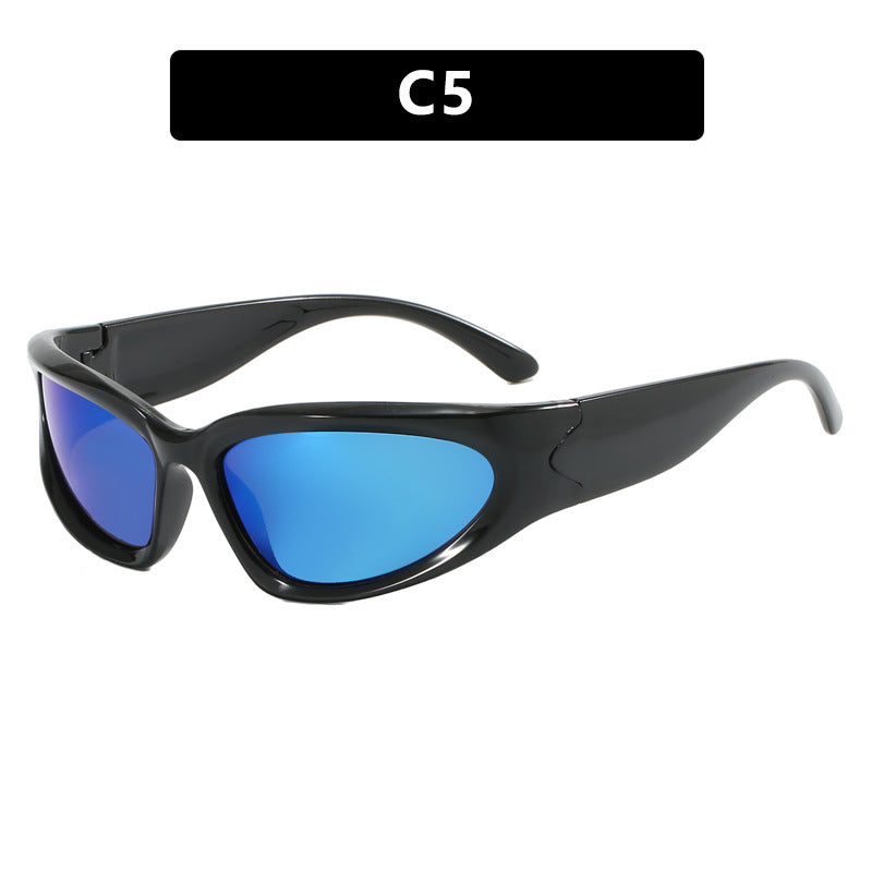 Damen sportliche Sonnenbrille mit ergonomischem Design und schützendem UV-Filter Karnz