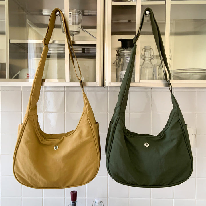 Leichtes weiches Stoff-Schultertasche Karnz