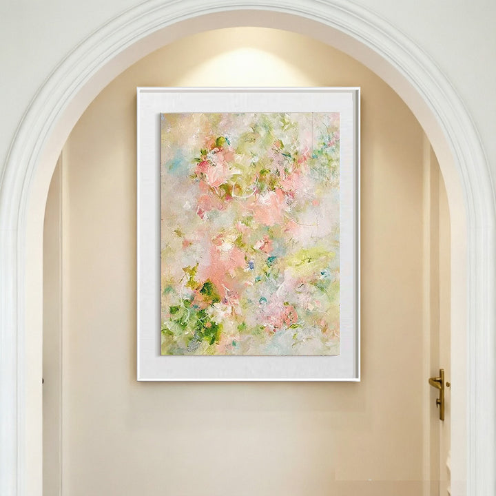 Abstrakte Blumen Leinwand Kunstwerk