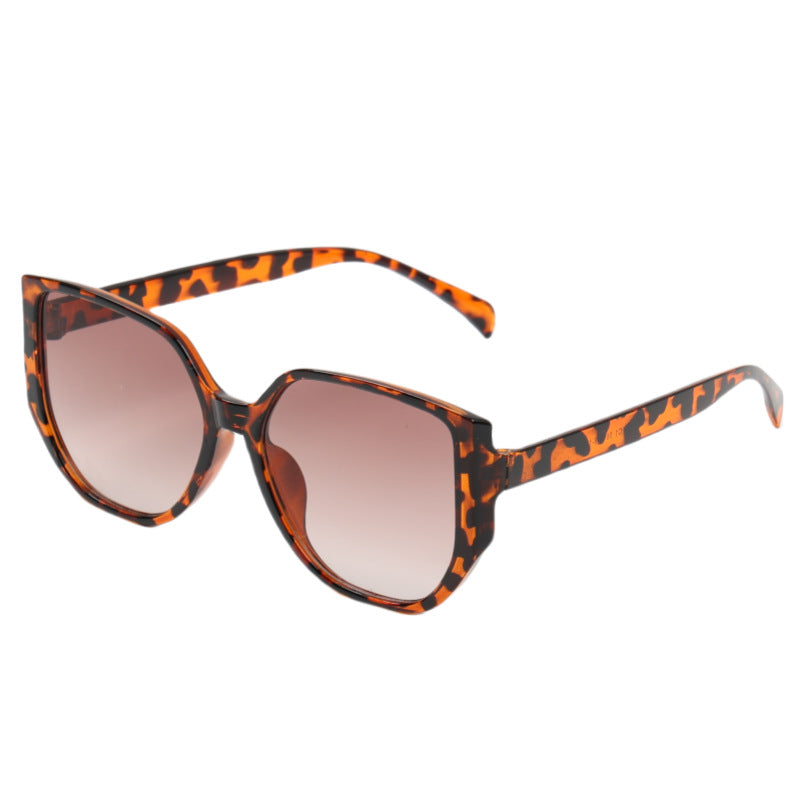 Damen modische oversized Sonnenbrille mit animalischem Muster Karnz