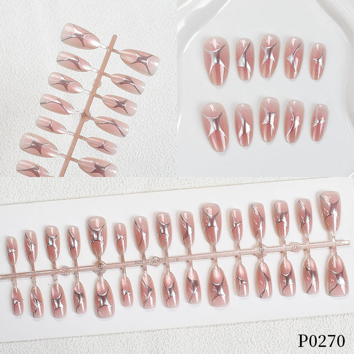 Elegante Künstlerische Press-On Nagelspitzen Karnz