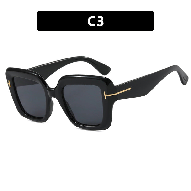 Damen quadratische Sonnenbrille mit komfortablem Kunststoffrahmen und UV-Schutz Karnz