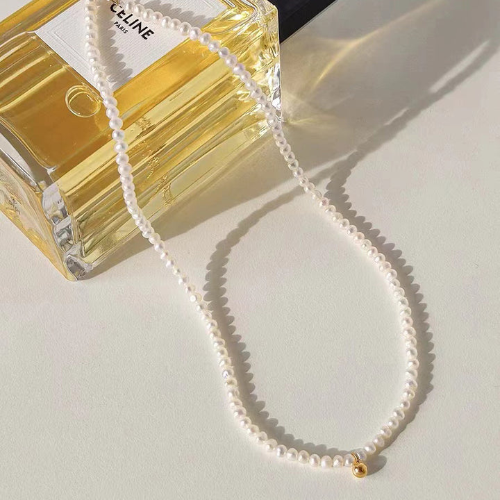 Elegante Perlenbesetzte Choker-Halskette Karnz