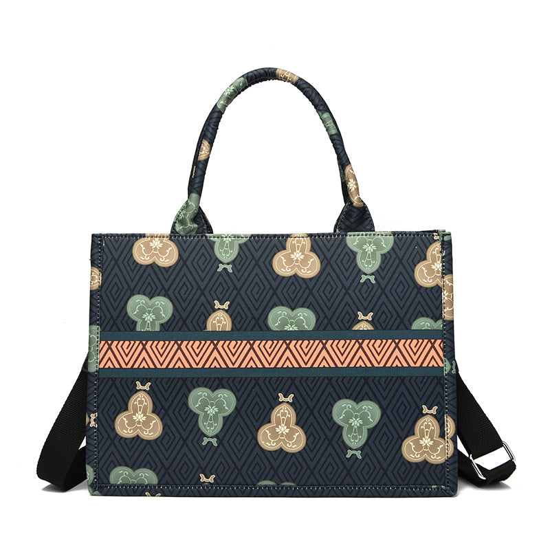 Blumenmuster Schultertasche Karnz