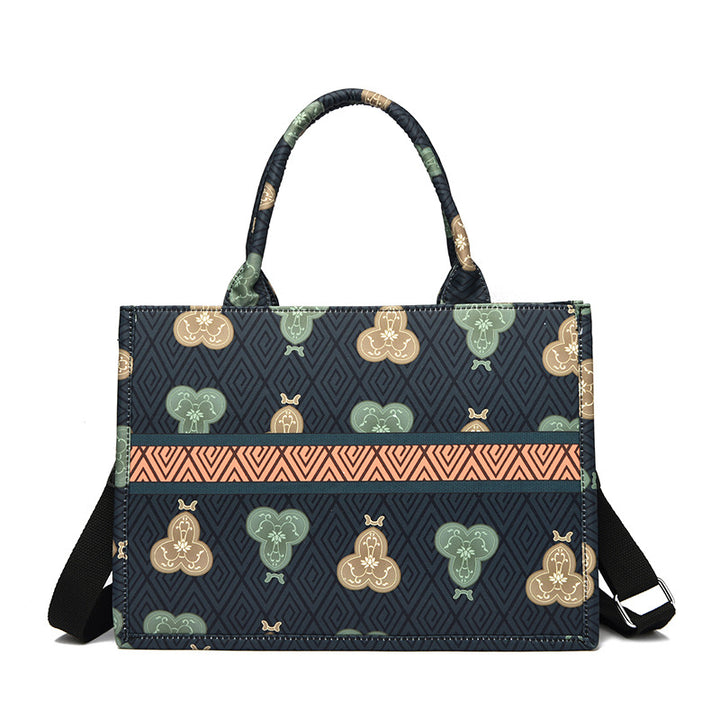 Blumenmuster Schultertasche Karnz