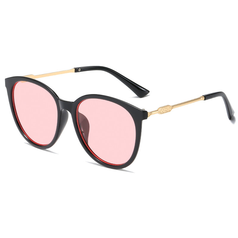 Damen Modische Cat-Eye Sonnenbrille mit verspiegelten Gläsern Karnz